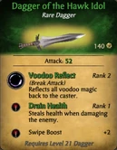Dagger of the Hawk Idol - clearer
