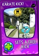 Karate Kick Card