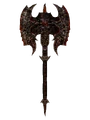Oblivion DaedricBattleAxe.png