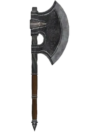 Oblivion SteelBattleAxe