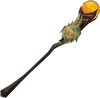 Skeletal staff of fire detail