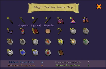 Magic Training Arena Shop