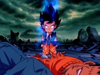 Goku powering up