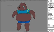 Modelsheet - BearinFinn'sclotheswithtearsstreamingdownface