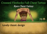 CrossedFlintlocksFullChestTattoo
