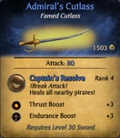 Admirals Cutlass