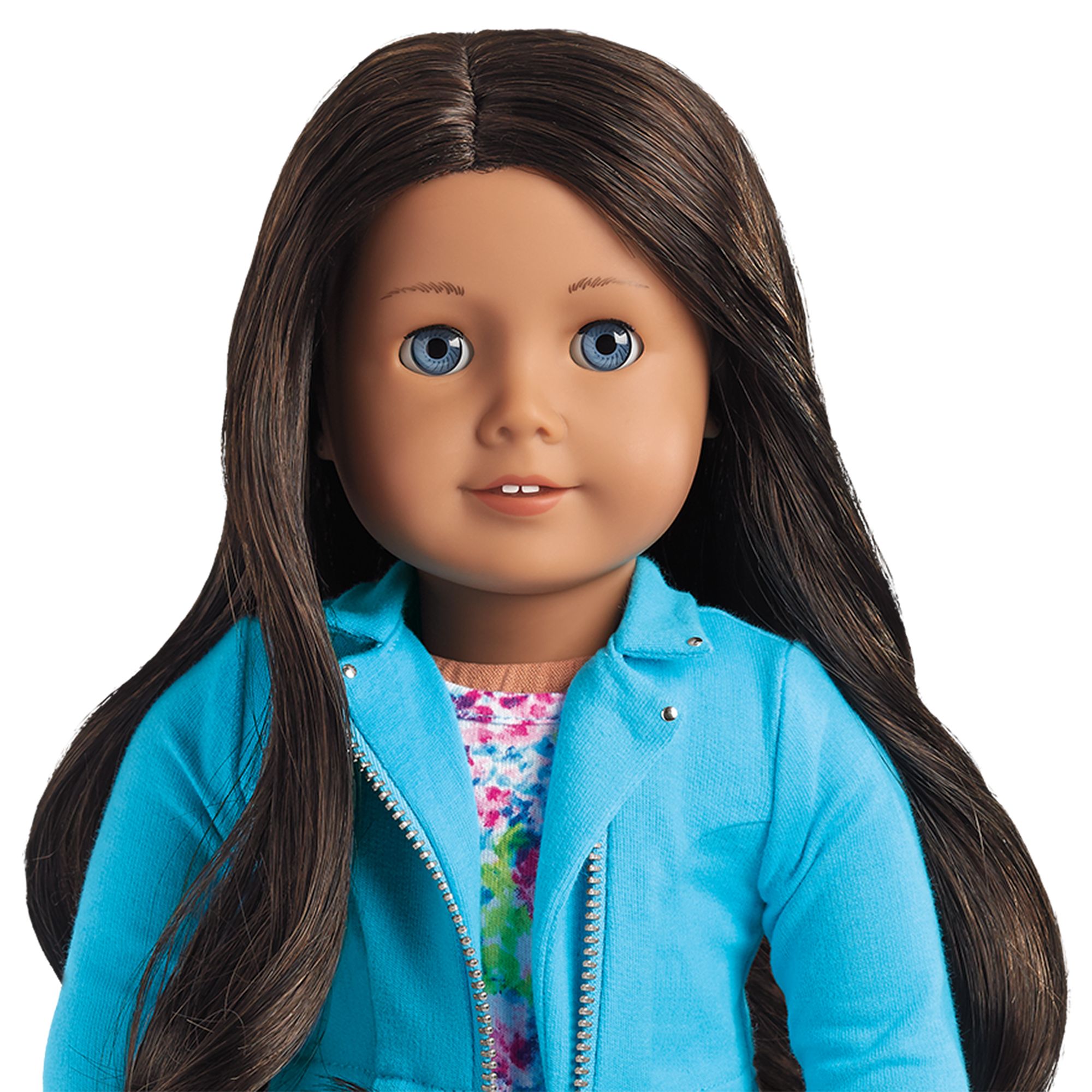 American Girl Myag 18 Doll 49 Wavy Brown Hair Blue Eye Med Skin