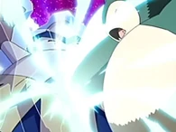 EP426 Snorlax usando puño hielo