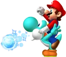 Cyan Yoshi SMW3D