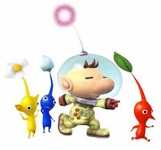 Olimar and pikmin