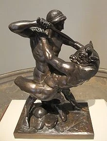 220px-Theseus Slaying Minotaur by Barye