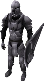 Steel armour set (lg) equipped
