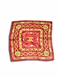 Chanel red scarf