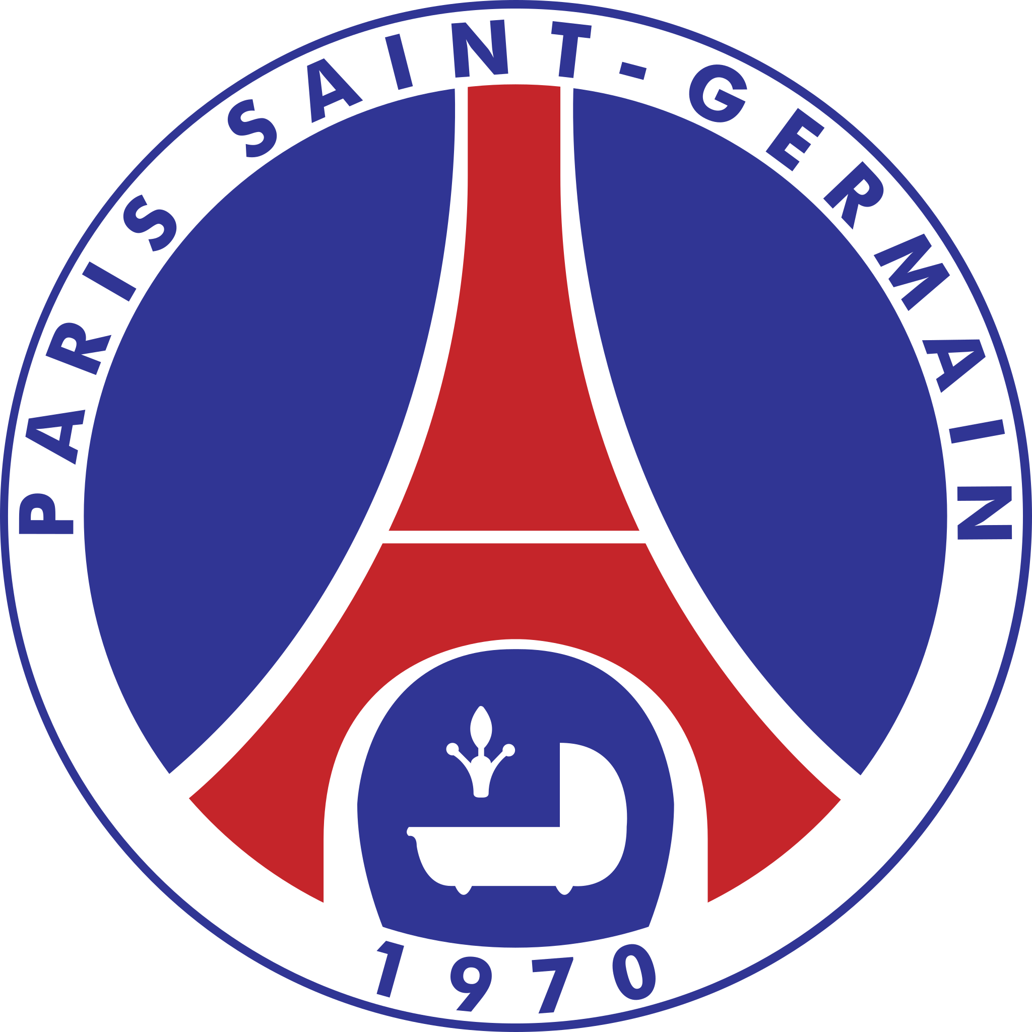Paris Saint Germain FC logo  1996 2002  png