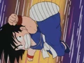 Goku kicks Yamcha