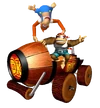 MKTR Funky Kong and Lanky KOng