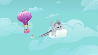Rainbow Dash flying away S2E02