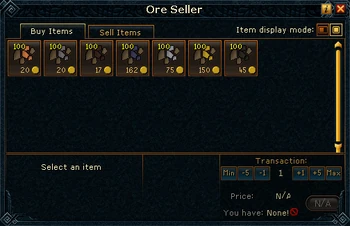 Ore Seller stock