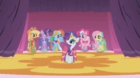 The ponies wearing their Gala dresses S1E14