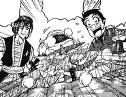 Melk and Komatsu looking at the new delivery