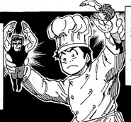 Komatsu using Toriko and Zebra as tools