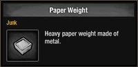 Paper Weight