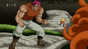 Zebra and Toriko pulling feathers off