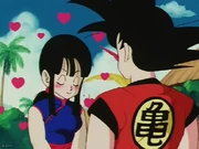 Goku se le propone a Chi-Chi