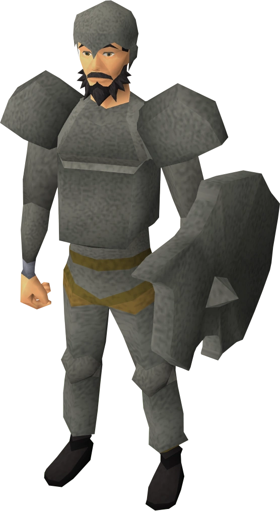 Granite armour equipped