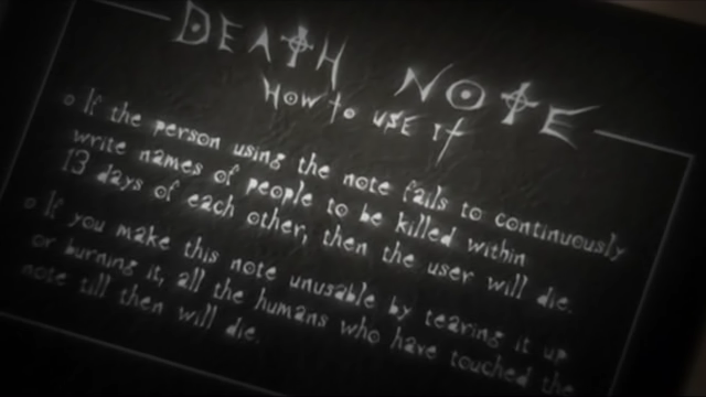 Gus Indra Prm Rules Of The Death Note
