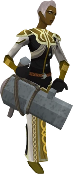 Hand cannon equipped
