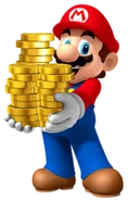 MarioHoldingCoins