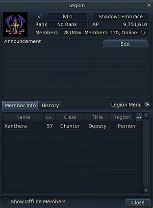Legion Window