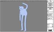 Modelsheet Snow Golem with Missing Hand & Snow Gnome Puppet on Head