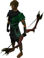 Dark bow equipped