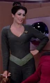 Troi gray unitard with pointed neckline.jpg