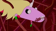 S4 E19 Lady Rainicorn biting hand creature