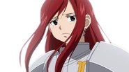 Erza cries in front of Team Natsu