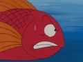Oolong as a fish swimming
