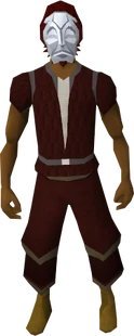 Buskin mask equipped