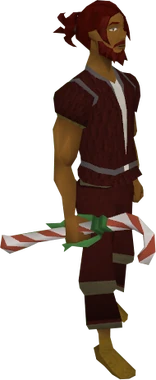 Candy cane equipped