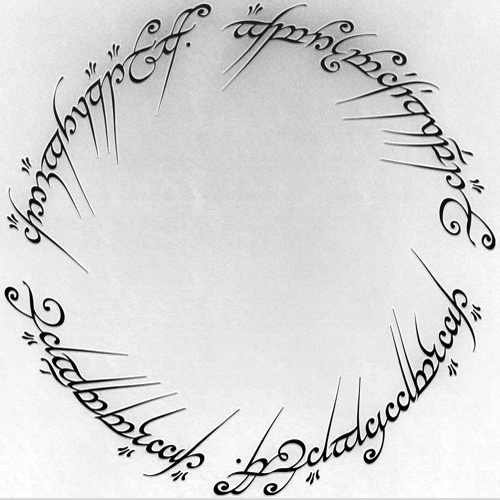 the lord of the rings ring inscription meaning