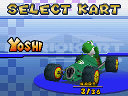Cucumber with Yoshi - Mario Kart DS
