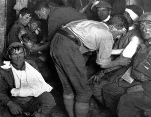 1917. Shell shock during World War I