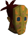 Tribal mask (orange) chathead