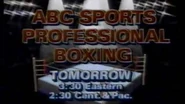 ABC Sports' Professional Boxing Video Promo For Late Saturday Afternoon, March 23, 1986
