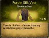 Purple Silk Vest