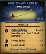 Masterwork Cutlass
