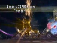 Zapdos usando Trueno