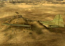 Crashed airplane